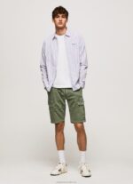 Men Studio Red Pepe Jeans Lister Fil-A-Fil Slim Fit Shirt 60J401065 - Image 2