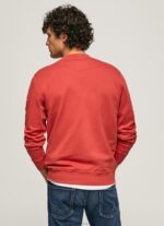 Men Studio Red Pepe Jeans Logo Printed Cotton Sweatshirt 60J40906 - Image 4