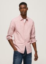 Men Studio Red Pepe Jeans Percy Bengal-Striped Poplin Shirt 60J401074