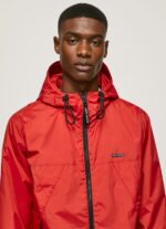 Men Studio Red Pepe Jeans Windbreaker Jacket With Hood 60J40824 - Image 3
