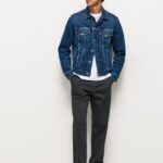 Men Washed Black Pepe Jeans Loose Fit Chino Pants 60J401103