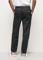 Men Washed Black Pepe Jeans Loose Fit Chino Pants 60J401103 - Image 3