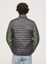 Men Washed Black Pepe Jeans Padded Down Jacket 60J40837 - Image 4