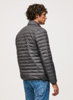 Men Washed Black Pepe Jeans Padded Down Jacket 60J40839 - Image 4