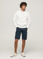 Men White Pepe Jeans Hooded Cotton Jumper 60J40910 - Image 2