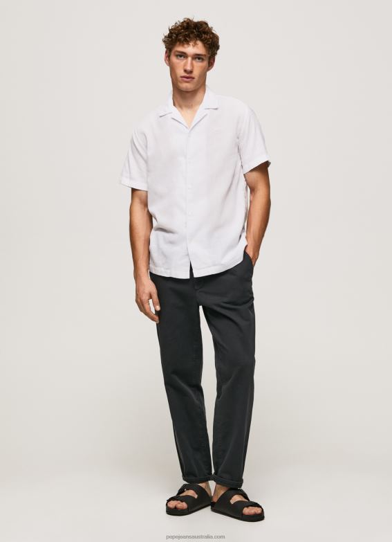 men_white_pepe_jeans_lastingham_short_sleeved_shirt_60j401060.jpg Men White Pepe Jeans Lastingham Short Sleeved Shirt 60J401060 - Image 1