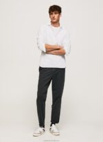 Men White Pepe Jeans Lawson Regular Fit Oxford Shirt 60J401044 - Image 2