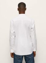 Men White Pepe Jeans Lisselton Striped Dobby Shirt 60J401064 - Image 4