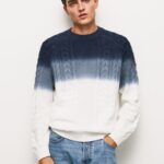 Men White Pepe Jeans Perseo Cable Knit Jersey 60J40851