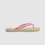 Women Acid Green Pepe Jeans Rake Love Beach Flip Flops 60J40705