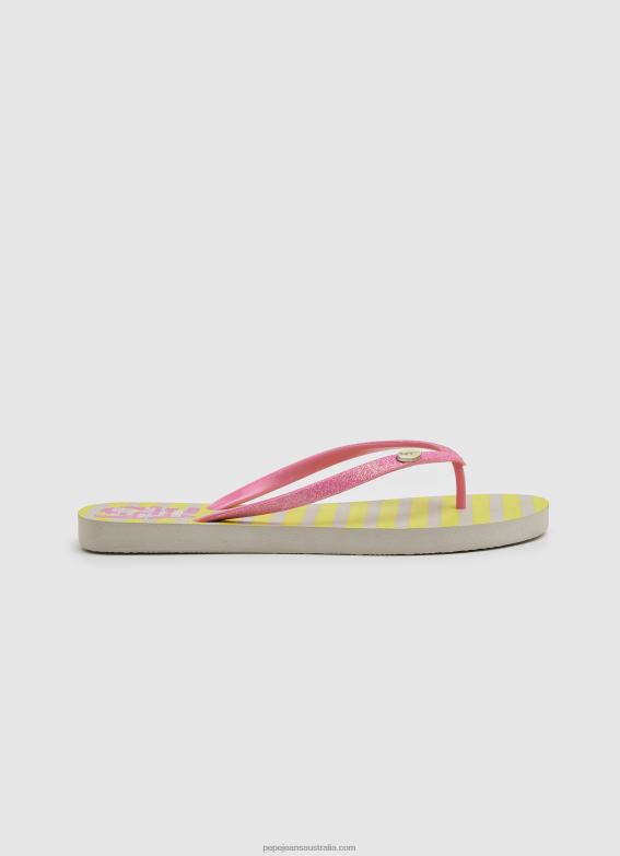 women_acid_green_pepe_jeans_rake_love_beach_flip_flops_60j40705.jpg Women Acid Green Pepe Jeans Rake Love Beach Flip Flops 60J40705 - Image 1