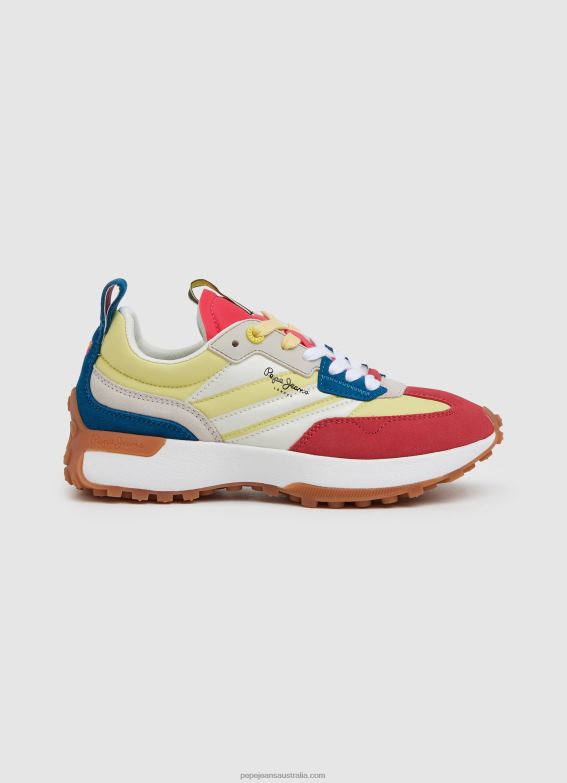 women_acid_yellow_pepe_jeans_lucky_print_combined_sneakers_60j40572.jpg Women Acid Yellow Pepe Jeans Lucky Print Combined Sneakers 60J40572 - Image 1