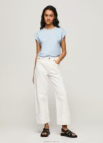 Women Bay Pepe Jeans Bloom Basic T-Shirt With Logo 60J40448 - Image 2