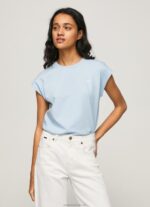 Women Bay Pepe Jeans Bloom Basic T-Shirt With Logo 60J40448