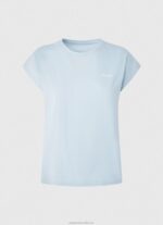 Women Bay Pepe Jeans Bloom Basic T-Shirt With Logo 60J40448 - Image 5