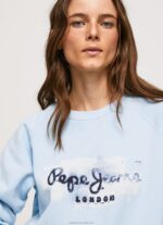 Women Bay Pepe Jeans Cropped Cotton Jumper 60J40271 - Image 4