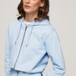 Women Bay Pepe Jeans Jumper With Hood And Zipper 60J40270