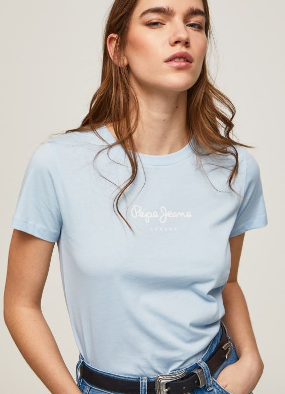 women_bay_pepe_jeans_printed_t_shirt_60j40382.jpg Women Bay Pepe Jeans Printed T-Shirt 60J40382 - Image 1