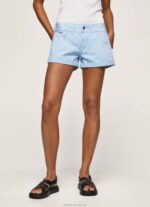 Women Bay Pepe Jeans Regular Fit Cotton Shorts 60J40527 - Image 2