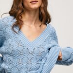 Women Bay Pepe Jeans Relaxed Fit Openwork Jersey 60J40229
