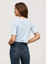 Women Bay Pepe Jeans Ribbed Cardigan Shirt 60J40408 - Image 4