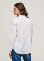 Women Bay Pepe Jeans Striped Cotton Voile Shirt 60J40324 - Image 4