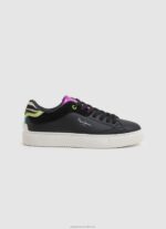Women Black Pepe Jeans Adams Ari Basic Sneakers 60J40613