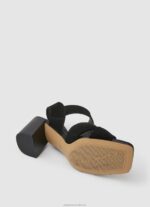 Women Black Pepe Jeans Altea Basic Suede Sandals 60J40648 - Image 5