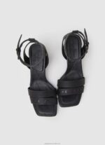 Women Black Pepe Jeans Altea Young Block Sandals 60J40641 - Image 2