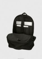 Women Black Pepe Jeans Aris Double Zip Performance Backpack 60J40752 - Image 5