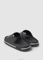 Women Black Pepe Jeans Beach Slide Flip Flops 60J40696 - Image 4