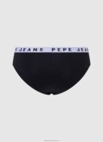 Women Black Pepe Jeans Classic Panty With Printed Logo 60J40539 - Image 2