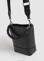 Women Black Pepe Jeans Double-Handled Bucket Bag 60J40732 - Image 2