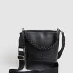 Women Black Pepe Jeans Double-Handled Bucket Bag 60J40732
