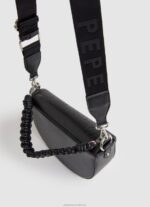 Women Black Pepe Jeans Double-Handled Crossbody Bag 60J40733 - Image 2