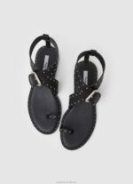 Women Black Pepe Jeans Hayes Trend Flat Sandals 60J40656 - Image 2