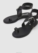 Women Black Pepe Jeans Hayes Trend Flat Sandals 60J40656 - Image 3