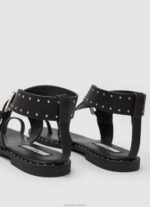 Women Black Pepe Jeans Hayes Trend Flat Sandals 60J40656 - Image 4