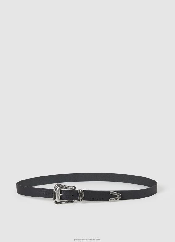 women_black_pepe_jeans_leather_thin_belt_60j40759.jpg Women Black Pepe Jeans Leather Thin Belt 60J40759 - Image 1