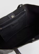 Women Black Pepe Jeans Leather Tote Bag 60J40747 - Image 3