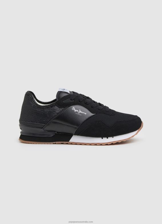 women_black_pepe_jeans_london_troy_combined_sneakers_60j40611.jpg Women Black Pepe Jeans London Troy Combined Sneakers 60J40611 - Image 1