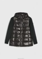 Women Black Pepe Jeans Matte Finish Puffed Jacket 60J40121 - Image 5