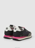 Women Black Pepe Jeans Natch Running Sneakers 60J40619 - Image 4
