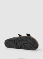 Women Black Pepe Jeans Oban Anatomical Sandals 60J40653 - Image 5