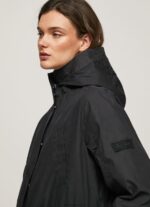 Women Black Pepe Jeans Parka With Inner Jacket 60J40139 - Image 3