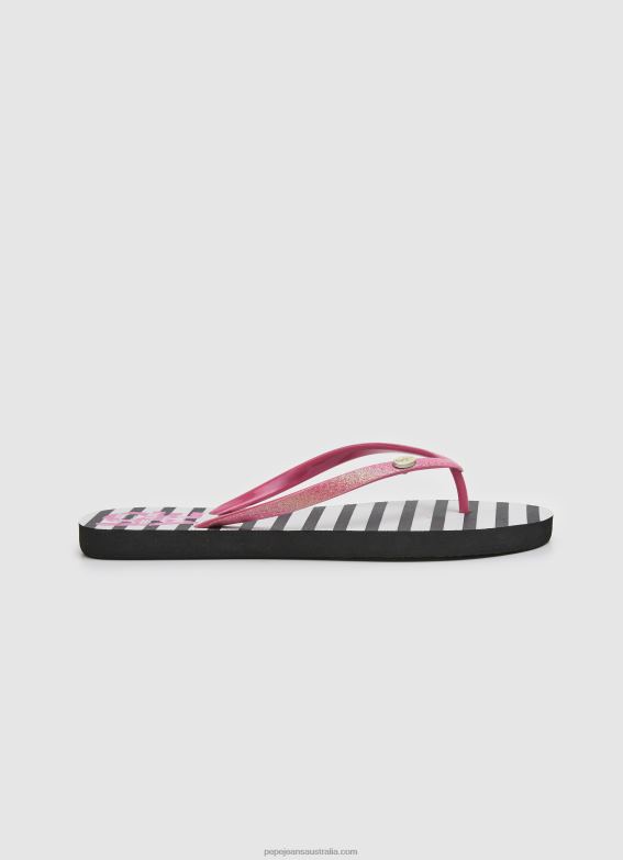 women_black_pepe_jeans_rake_love_beach_flip_flops_60j40706.jpg Women Black Pepe Jeans Rake Love Beach Flip Flops 60J40706 - Image 1