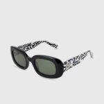 Women Black Pepe Jeans Rectangular Sunglasses 60J40767