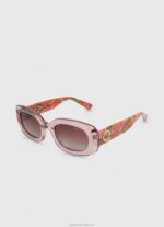 Women Black Pepe Jeans Rectangular Sunglasses 60J40767 - Image 5