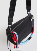 Women Black Pepe Jeans Shoulder Bag With Detachable Handle 60J40734 - Image 2