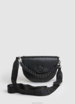 Women Black Pepe Jeans Shoulder Bag With Detachable Handle 60J40734 - Image 4